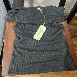 Off the shoulder shirt (sweater material)